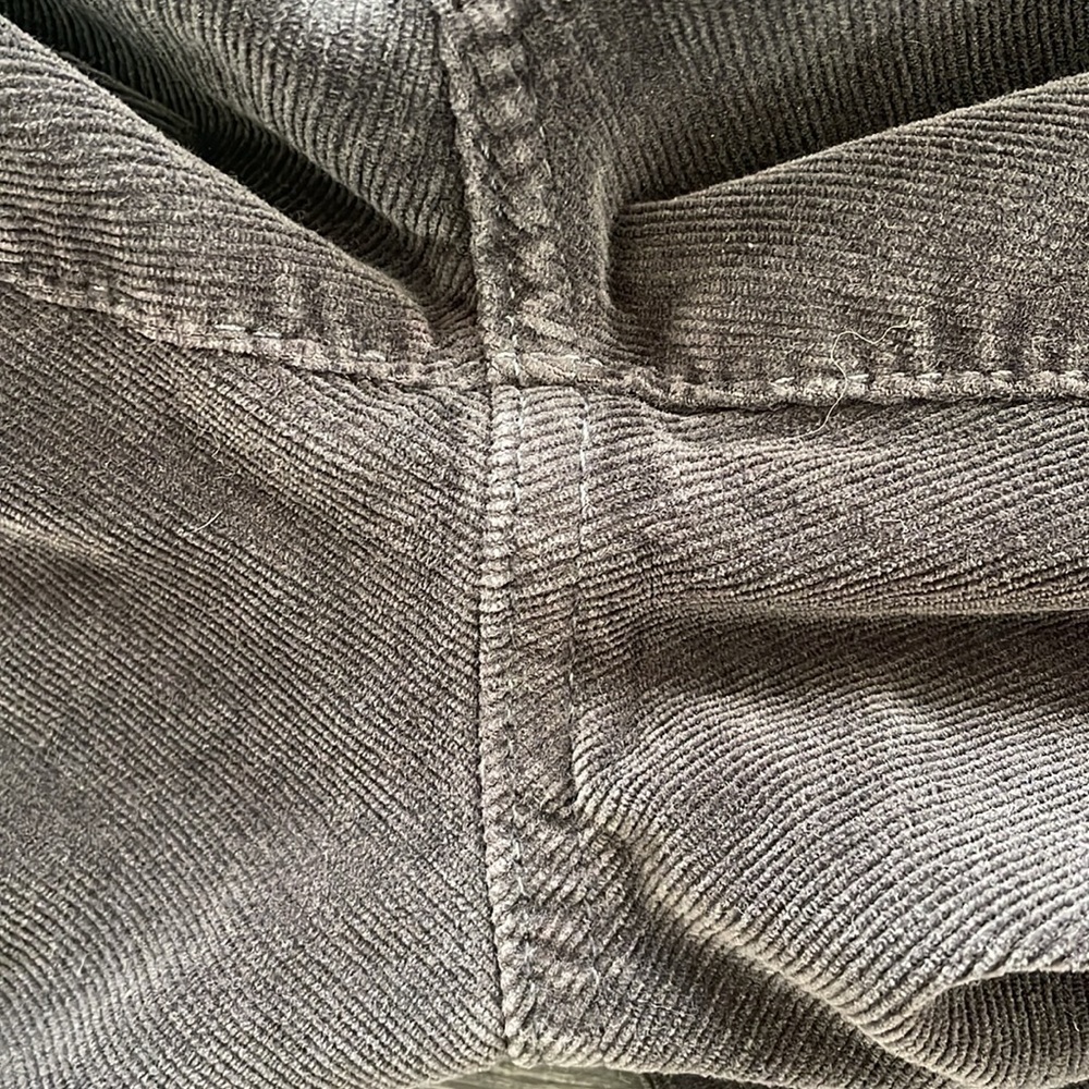 Sz26 AG Adriano Goldschmied The Stevie Slim Straight Grey Corduroy Denim EUC - Picture 12 of 12